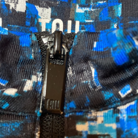 Tail Golf Dress Size Medium White Label Sleeveless 1/4 Zip Royal Blue/Black - Picture 10 of 11